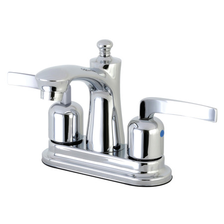 KINGSTON FB7621EFL 4-Inch Centerset Bathroom Faucet with Retail Pop-Up FB7621EFL
